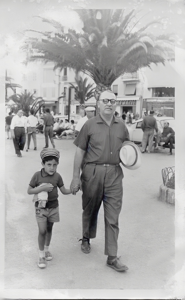Michel et son papa